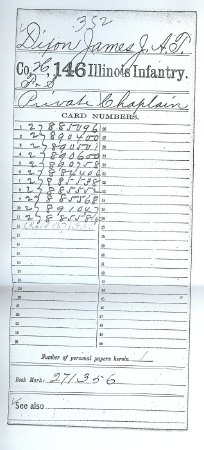 James, J.A.T. Dixon Military Service Record